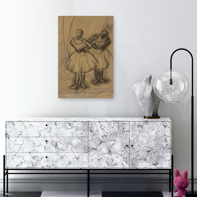 Deux danseuses, impression d'art mural classique contemporain, H 48 po x l 32 po