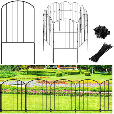 Decorative Garden Fence 10 Pack,24In(H)×10.4Ft(L), No Dig Animal Barrier Fence Border For Dog, Rabbits, Flower Bed, And Outdoor Decorative Fences For Yard & Patio Landscaping