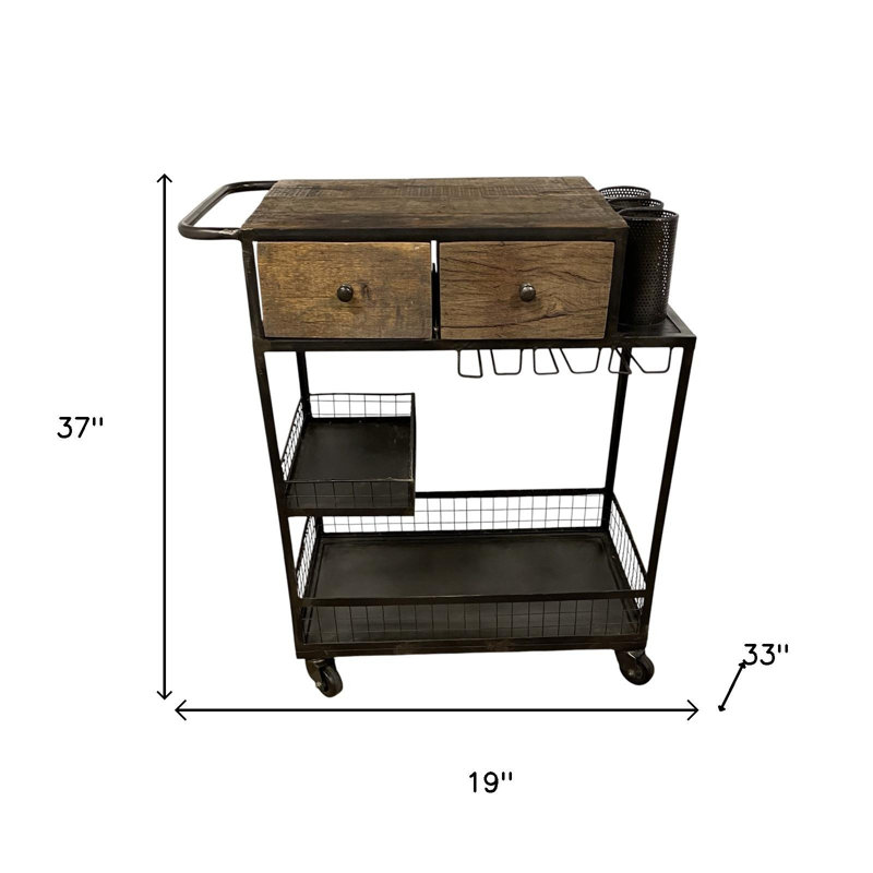 Metal Bar Cart