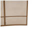 Pare-étincelles incurvés dorés sur pied, 130 cm L x 89 cm H, en maille de fer, pour salon intérieur