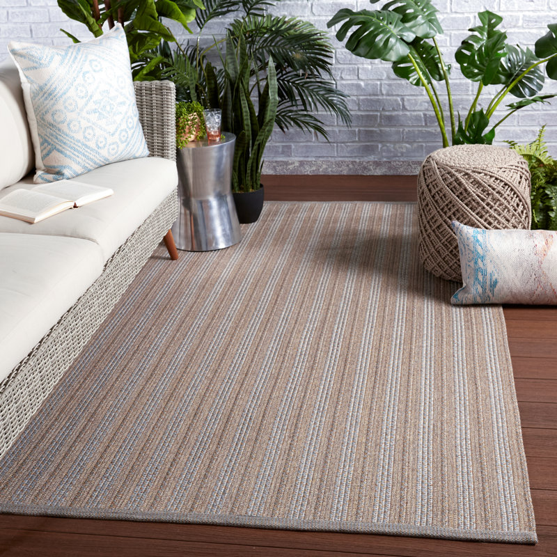 Innsbrook Flatweave Striped Rug, Rectangle 4' x 6'