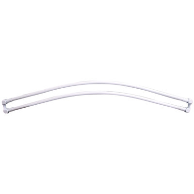 60'' Curved Fixed Shower Curtain Rod