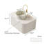 Meuble-lavabo mural simple de 76 cm (30 po) avec fini blanc, comptoir en pierre artificielle et lavabo en céramique