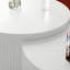 Ensemble de 2 tables gigognes rondes et demi-lune, sans assemblage-615545497