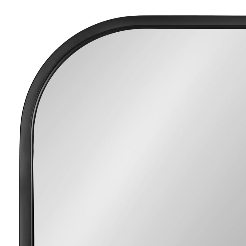 Metal Flat Mirror, Black