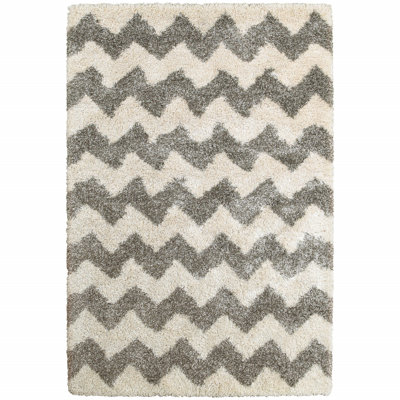 Tapis gris / ivoire Barnhart