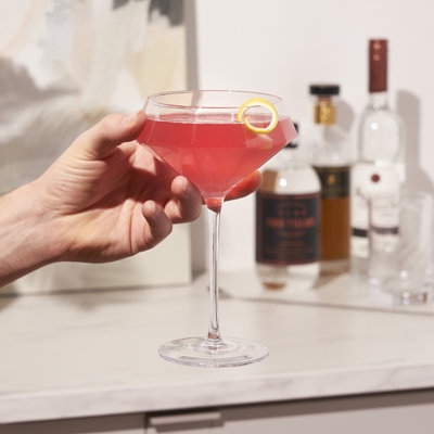 Seneca Diamond Crystal Martini Glasses
