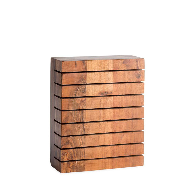 Acacia Wood Horizontal 8-Knife Block