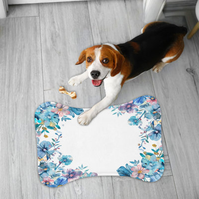 Tapis à motif floral subtil - 1 pièce