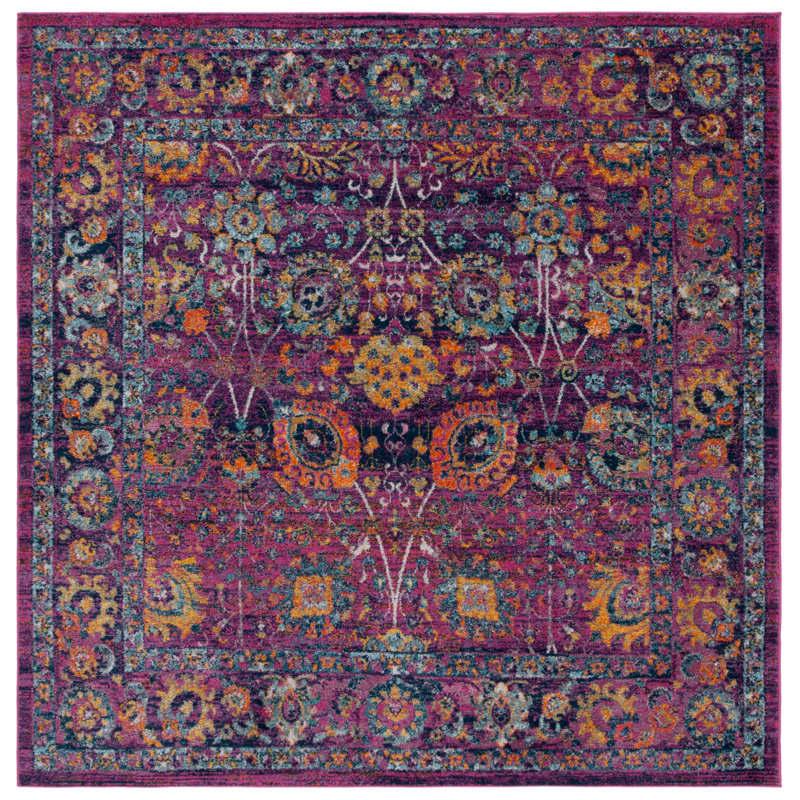 Tapis performance oriental Peru, Carré 6 pi 7 po