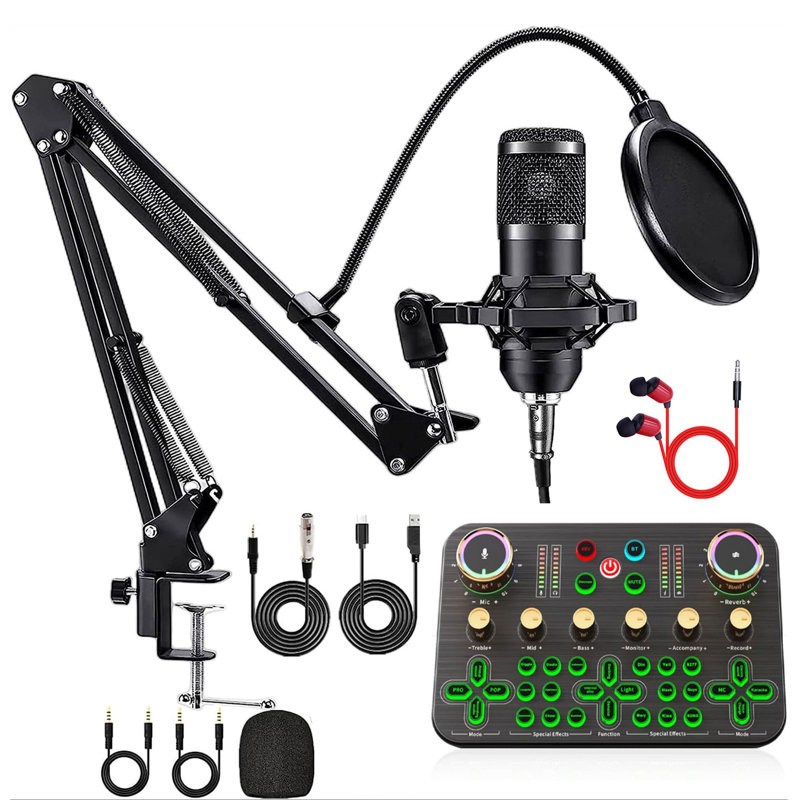 Ensemble de matériel de balado, changeur K600 avec lot de balado, équipement de studio pour enregistrer des balados et diffuser en direct