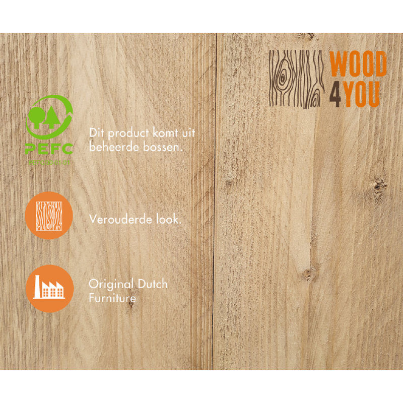 Rebrilliant Solid Wood Storage Bin, 44 x 100 x 50