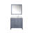 Jacques 36 in. W x 22 in. D Right Offset Bath Vanity, Faucet Set, & 34 in. Mirror-66637672-90700292