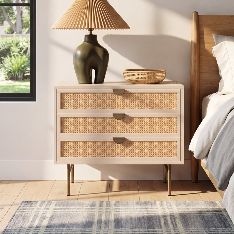 Brooks Large 32" Nightstand - Matte Alabaster