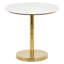 Table d'appoint à piédestal en métal avec plateau en marbre blanc Rosmunda-1938136280