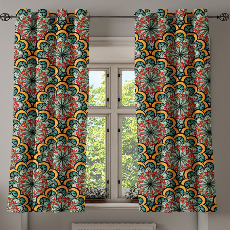 Sateen Blackout Curtains / Drapes Pair, 50" W x 63" L