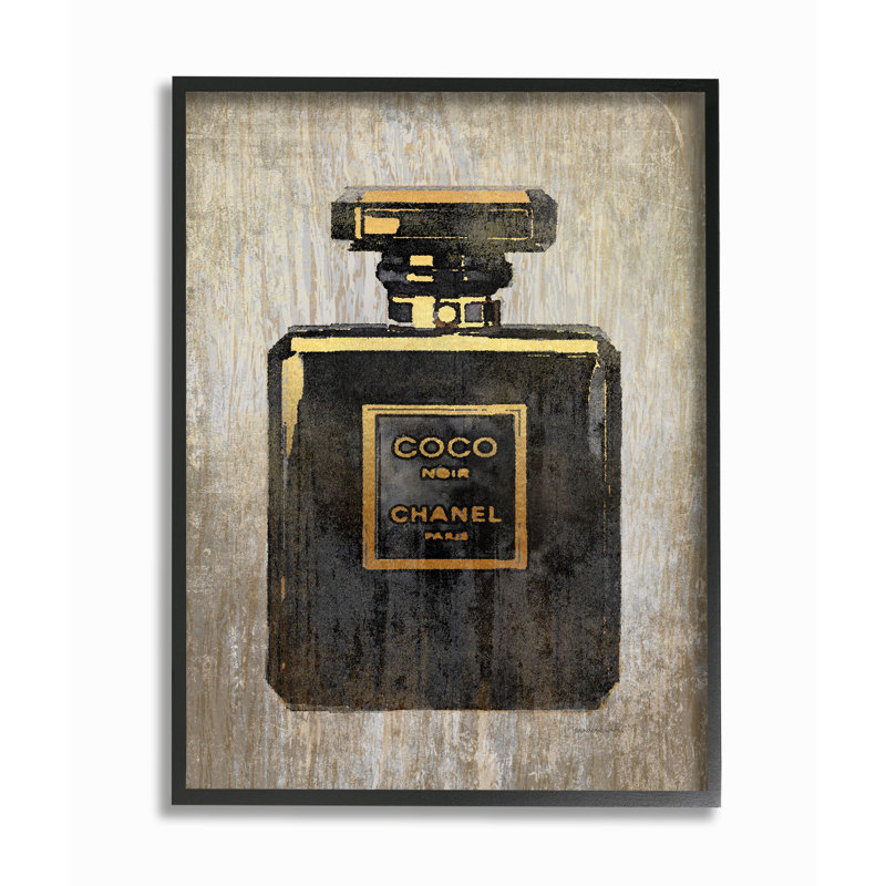 « mode design designer look black gold textured », art textuel, H 30 po x l 24 po, Giclée encadrée noir minuit