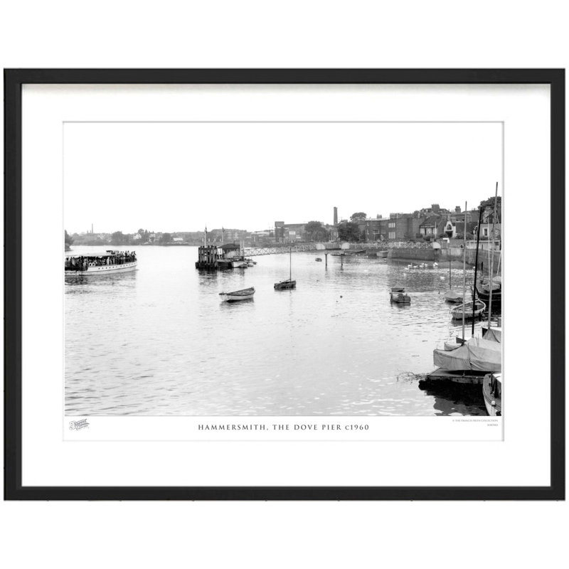 Hammersmith, The Dove Pier C1960 by Francis Frith - Single Picture Frame Print, 40cm H x 50cm W x 2.3cm D