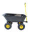 Camion à benne basculante pliable en poly avec cadre en acier, 10 pouces. Pneumatique, noir