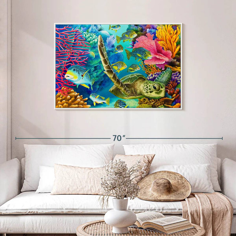 Coral Canyon, Cadre flottant blanc, 43 po x 29 po