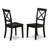 5 Piece Dining Room Table Set Includes a Rectangle Kitchen Table with Butterfly Leaf and 4 Dining Chairs, Black