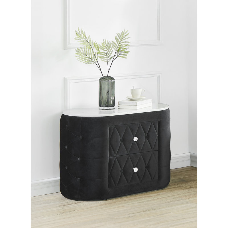 Table de chevet Modern, Noir