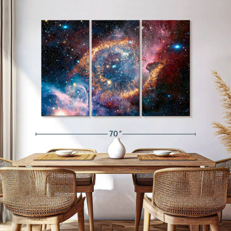 Oberle Helix Planetary Nebula, 42" H x 65" W