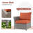 Briela 8 - Person Outdoor Seating Group with Cushions with Fire Pit table No Assembly Required-1799343706-1748488941