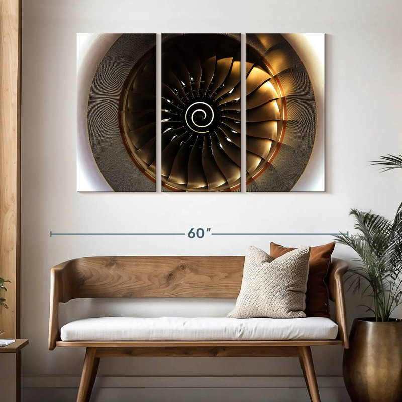 Mehar Sunlit Turbine Aircraft, 32" H x 50" W