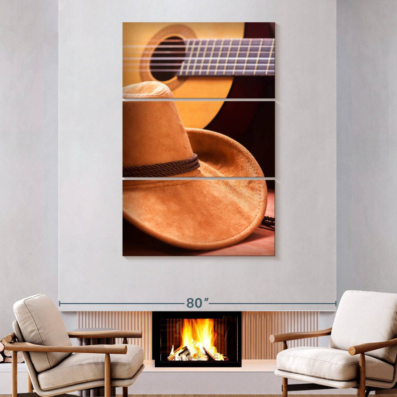 Abarca Country Hat And Guitar