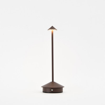 Modern Cordless Led Table Lamp - Ip54 Waterproof, Touch Dimmable With Memory, 5000mah Rechargeable Battery For Indoor & Outdoor Use(set Of 1,brown)