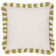 Striped Green Square Pillow Cover