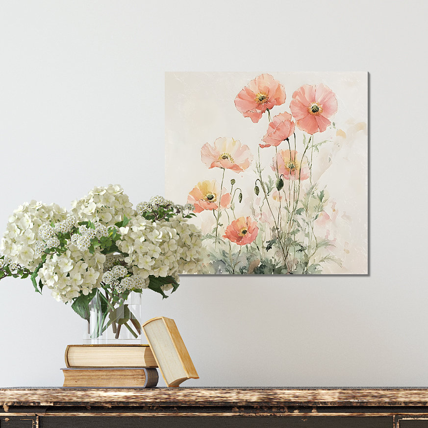 Winston Porter Spring Poppies Wall Decor Art | UV Print Canvas ...