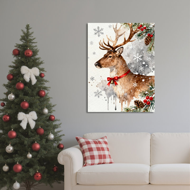 Art mural sur toile, flocons de neige, H 30 po x l 20 po