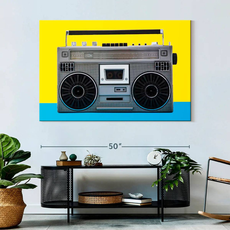 Boombox Abarca Retro, H 34 po x l 51 po