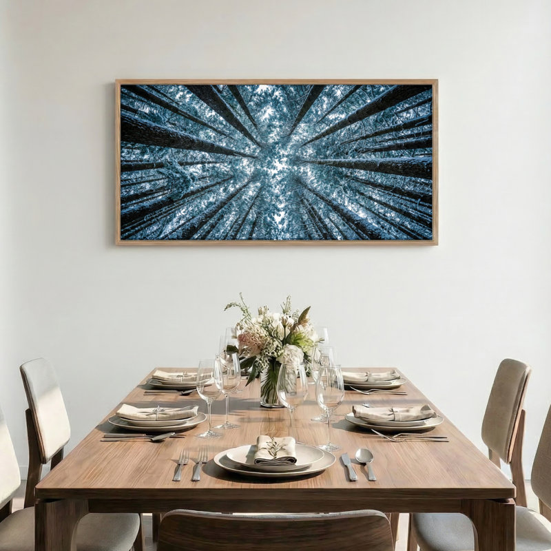 «Forest Sky», reproduction d'art sur toile encadrée de 1 x 58 x 28 po, 58 po x 28 po