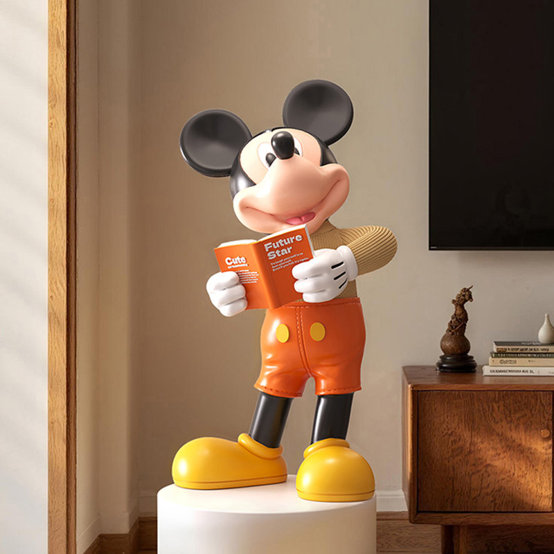 Sculpture moderne en résine Mickey Mouse avec haut-parleur Bluetooth