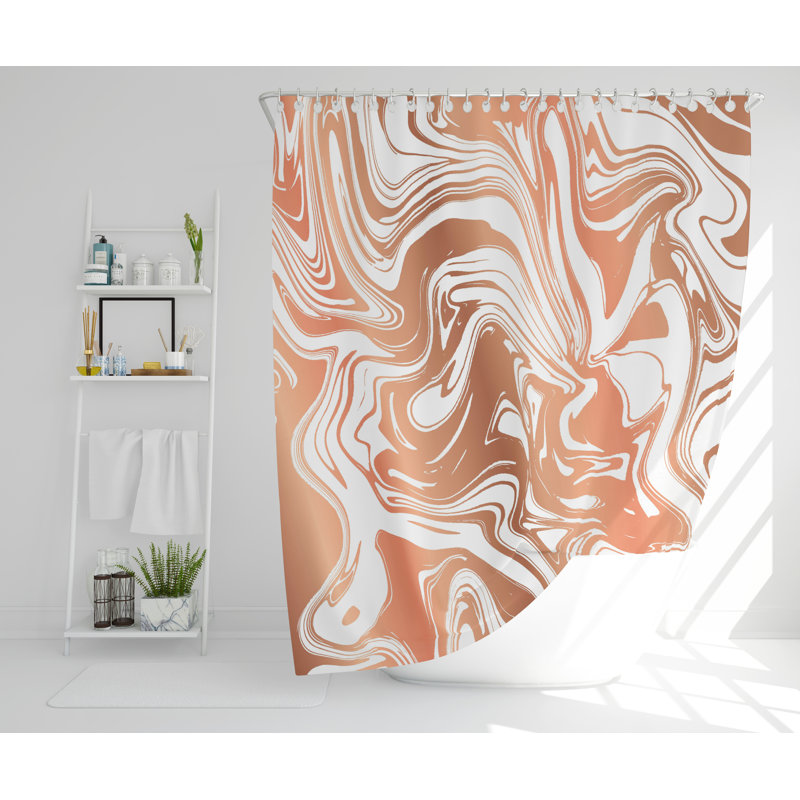 Barros Polyester Shower Curtain Set, 168cm H x 168cm W