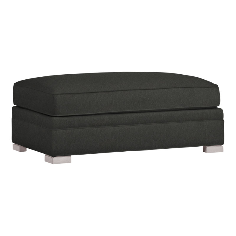 Repose-pieds et demi Nicholas, Gris colombe, Perigold Aspen flanelle gris anthracite