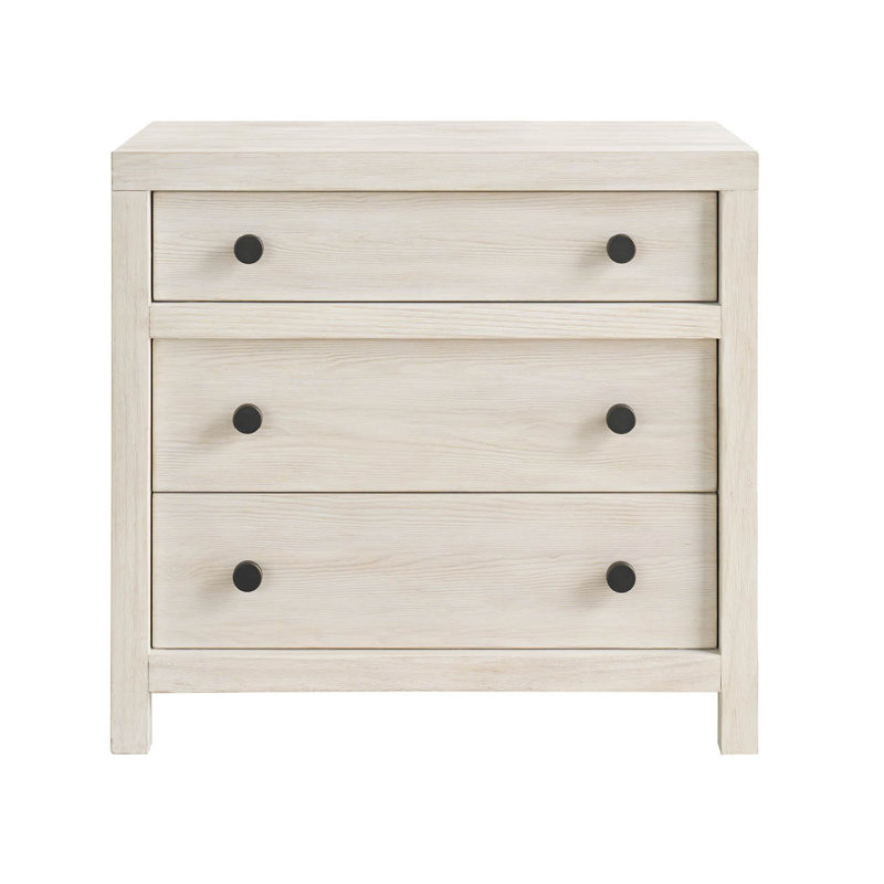 Dwell 3 - Drawer Nightstand, Ivory
