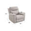 Fauteuil inclinable électrique en microfibre poli Chriki-2040905672