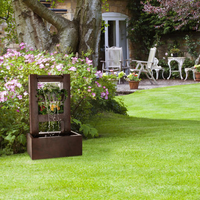 Outdoor Metal Weather Resistant Waterfall Fountain