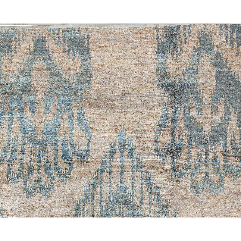 Hand-Knotted High-Quality Blue Area Rug