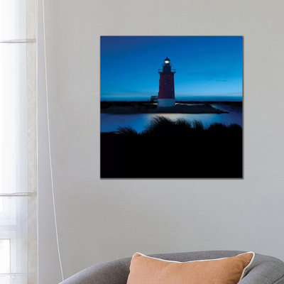 Lighthouse At Night IV by James McLoughlin - Wrapped Canvas Gallery-Wrapped Canvas Giclée