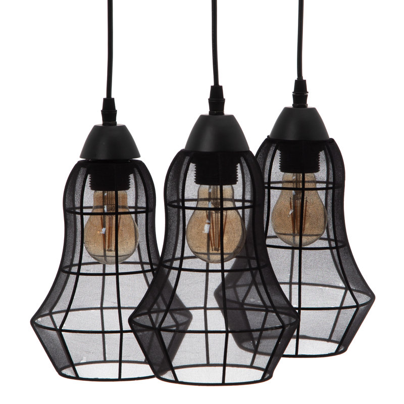 Donagh 3 - Light Black Bell Pendant