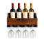 Tablette de rangement murale pour verres à vin et bouteilles de vin Loma Alta