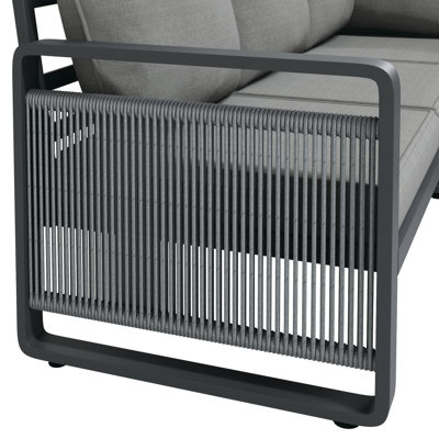 Woven Rope 7 - Person Seating Group With Table