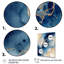 «Blue and Gold Marble Clouds» - Fractales, impressions sur toile-142112568-142112574