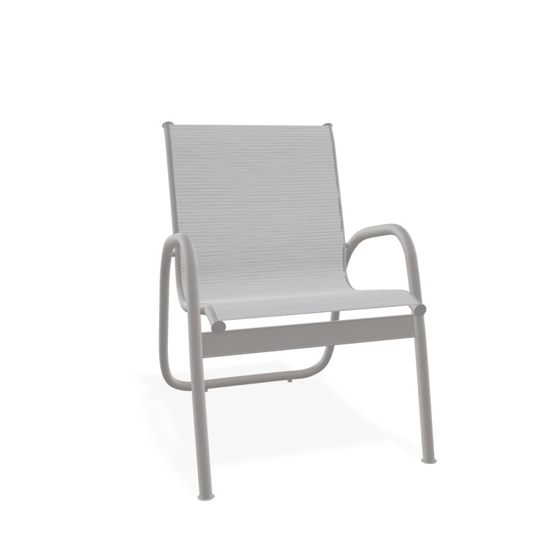 Fauteuil de patio Gardenella, Gris chaleureux texturé, Ormeau