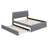 Gosdantin Teddy Fleece Upholstered Platform Bed with Trundle-449317960-449317963